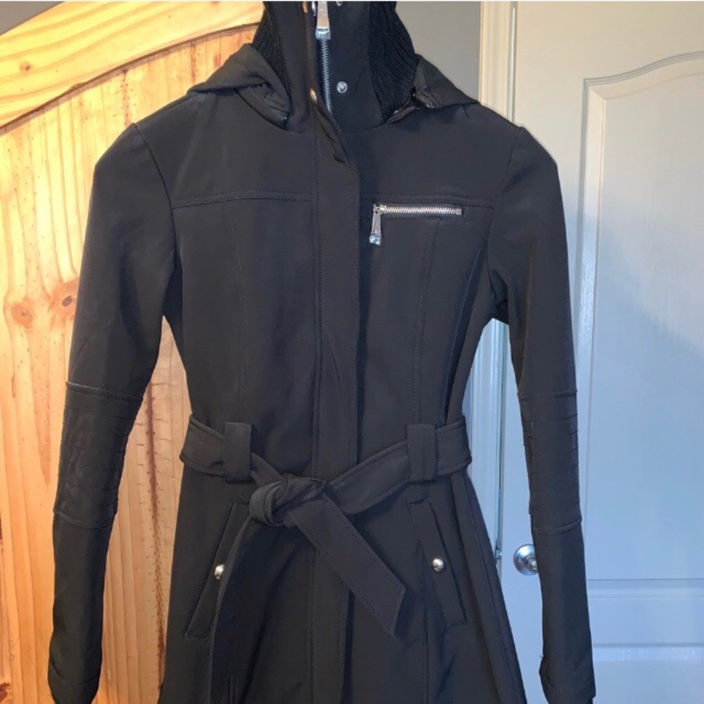 Moto trench coat